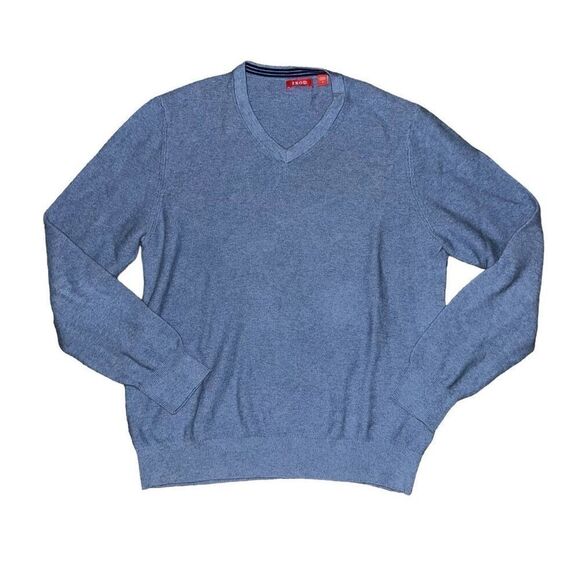 IZOD Men’s Blue Pullover V-Neck Sweater Size M - Picture 1 of 6